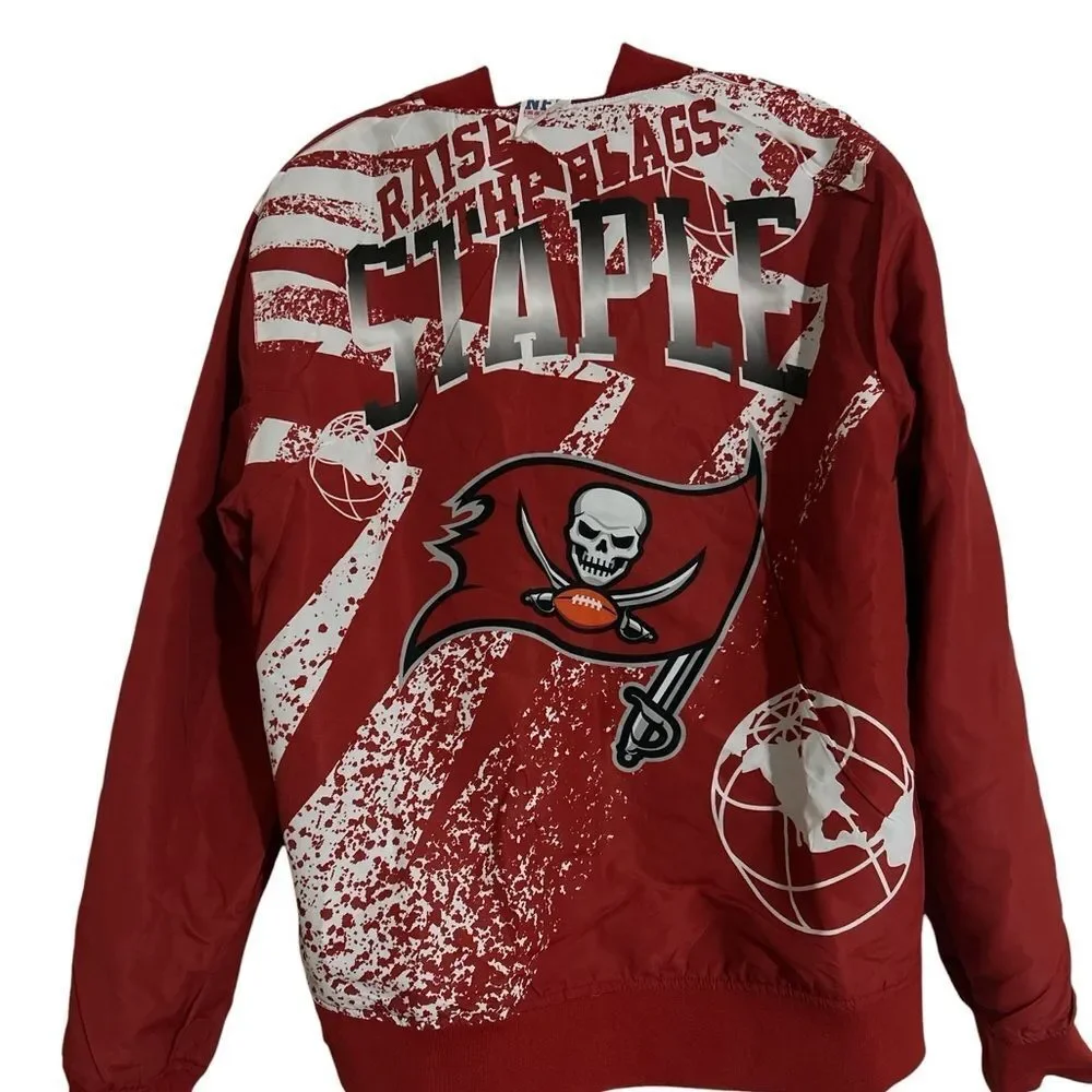 Men's NFL x Staple Red Tampa Bay Buccaneers Reversible Core Jacket Size-Small